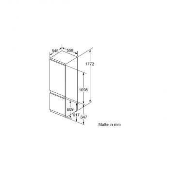 Neff KI8878FE0 N90 Einbau Kühl-Gefrierkombination, Nischenhöhe: 177,5cm, 237L, Festtürtechnik, LowFrost, VitaControl, Urlaubsschaltung