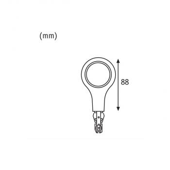 Paulmann URail LED-Endkappe, 5,8W, 2700K, chrom matt (954.79)