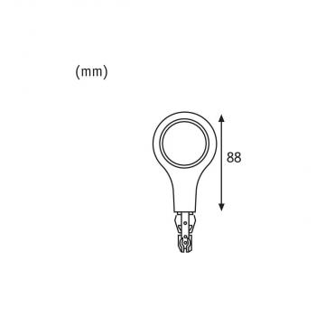 Paulmann URail LED-Endkappe, 5,8W, 2700K, chrom matt (954.79)