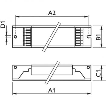 Philips Vorschaltgerät HF-R EII 1-10 V für TL-D HF-R 258 TL-D EII 220-240V 50/60Hz (91019630)