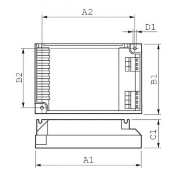 Philips Vorschaltgerät HF-PERFORMER EII für PL-T/C/R/L/TL5C Lampen HF-P 2 22-42 PL-T/C/L/TL5C EII 220-240V