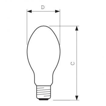 Philips MASTER SON PIA Plus 100W/220 E40 1SL/12, 101W, 9600lm, 2000K (18225815)