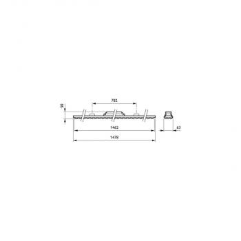 Philips Lichtleiste  LED Maxos LED 4MX850 491 LED80S/840 PSD WB WH, 8000lm, 4000K, weiß (67282099)