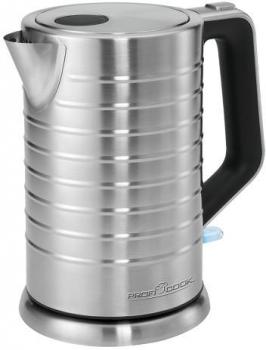 ARDEBO.de ProfiCook PC-WKS 1119 Wasserkocher, 1850-2200 W, 1,7l, Überhitzungsschutz, Edelstahl