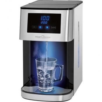 ProfiCook PC-HWS 1145 Heißwasserspender, 2600 W, 4 L, LED-Display, 5 Stufen, einstellbare Wassermenge, 4 Kontrollleuchten, edelstahl/schwarz (501145)