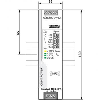 Phoenix Contact Stromversorgung - QUINT4-PS/1AC/24DC/5, 5A, 120W (2904600)