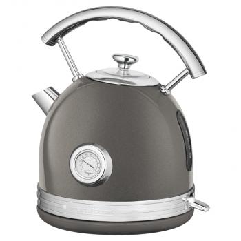 ARDEBO.de ProfiCook PC-WKS 1192 Wasserkocher Vintage, 1,7L, 1850-2200 W, Sichtfenster, anthrazit (511192)