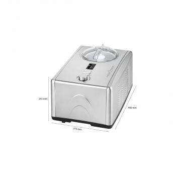 ProfiCook PC-ICM 1091 N Eiscreme-Maker, Joghurtmaker, 1500 ml, Timer, edelstahl/schwarz