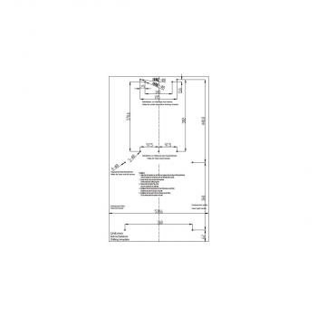 PKM S3-90 ABTZ Kopffreihaube, 90 cm breit, 608 m/h, TouchControl, 3 Leistungsstufen, schwarzes Glas / Edelstahlkamin