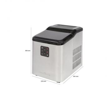 ProfiCook PC-EWB 1253 Eiswürfelbereiter, 1,5 L, Edelstahl/schwarz (501253)