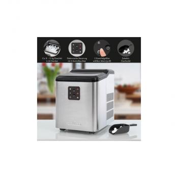 ProfiCook PC-EWB 1253 Eiswürfelbereiter, 1,5 L, Edelstahl/schwarz (501253)