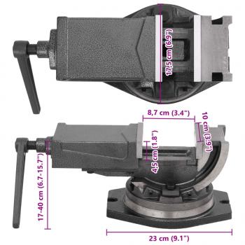 2-Achsen-Schraubstock Kippbar 100 mm