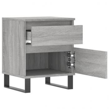 Nachttisch Grau Sonoma 40x35x50 cm Holzwerkstoff