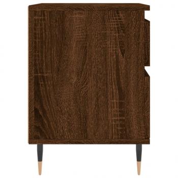 Nachttische 2 Stk. Braun Eichen-Optik 40x35x50 cm Holzwerkstoff