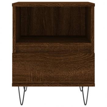 Nachttische 2 Stk. Braun Eichen-Optik 40x35x50 cm Holzwerkstoff