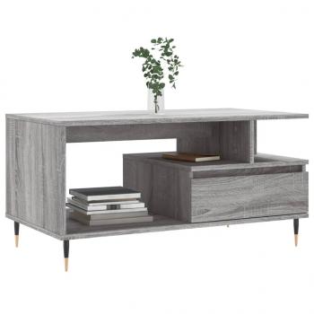 Couchtisch Grau Sonoma 90x49x45 cm Holzwerkstoff