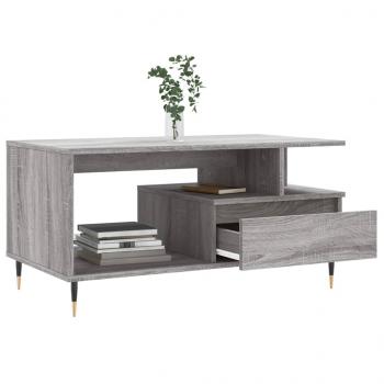 Couchtisch Grau Sonoma 90x49x45 cm Holzwerkstoff