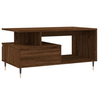 Couchtisch Braun Eichen-Optik 90x49x45 cm Holzwerkstoff