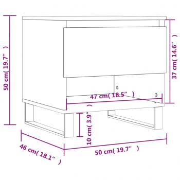 Couchtische 2 Stk. Betongrau 50x46x50 cm Holzwerkstoff