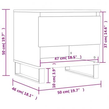 Couchtische 2 Stk. Grau Sonoma 50x46x50 cm Holzwerkstoff