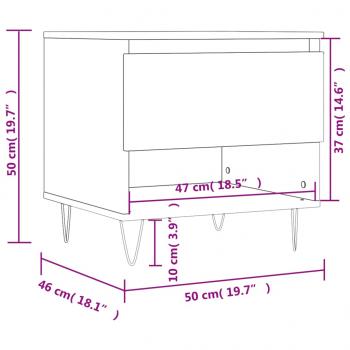 Couchtische 2 Stk. Sonoma-Eiche 50x46x50 cm Holzwerkstoff