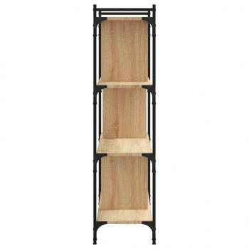 Bücherregal 4 Böden Sonoma-Eiche 76x32x123 cm Holzwerkstoff