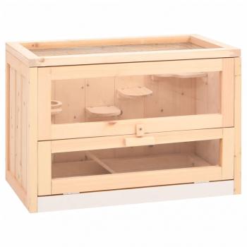 ARDEBO.de - Hamsterkäfig 60x35,5x42 cm Massivholz Tanne