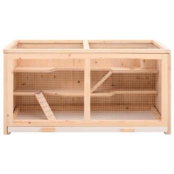 Hamsterkäfig 104x52x54 cm Massivholz Tanne