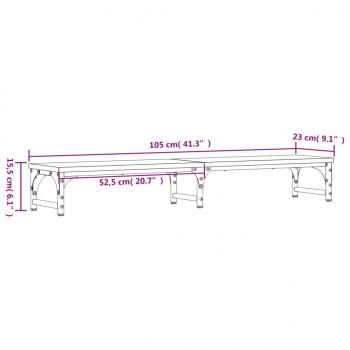 Monitorständer Sonoma-Eiche 105x23x15,5 cm Holzwerkstoff