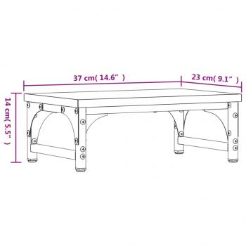 Monitorständer Sonoma-Eiche 37x23x14 cm Holzwerkstoff