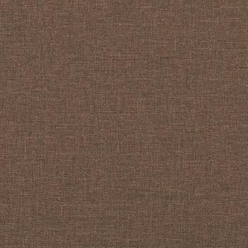 Sessel mit Hocker Braun 60 cm Stoff