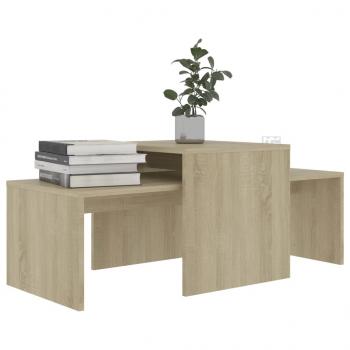 Couchtisch-Set Sonoma-Eiche 100x48x40 cm Holzwerkstoff