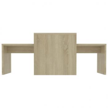 Couchtisch-Set Sonoma-Eiche 100x48x40 cm Holzwerkstoff