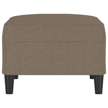 Fußhocker Taupe 70x55x41 cm Stoff