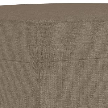 Fußhocker Taupe 70x55x41 cm Stoff