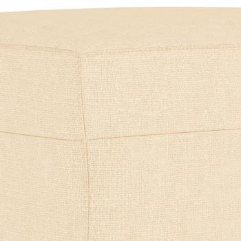 Fußhocker Creme 60x50x41 cm Stoff