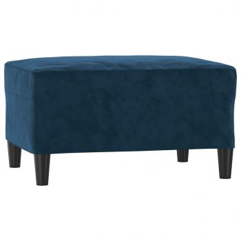 Fußhocker Blau 70x55x41 cm Samt