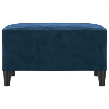 Fußhocker Blau 70x55x41 cm Samt