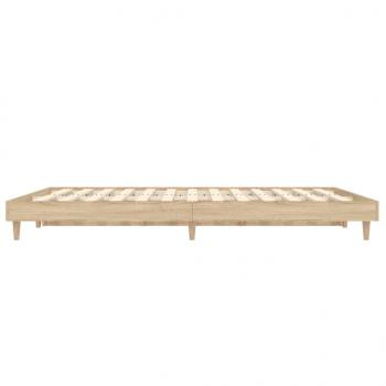 Bettgestell Sonoma-Eiche 140x190 cm Holzwerkstoff