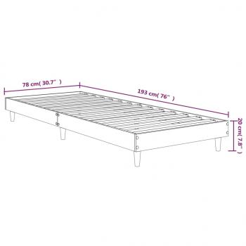 Bettgestell Sonoma-Eiche 75x190 cm Holzwerkstoff