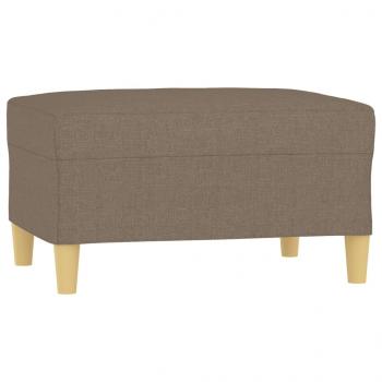 Fußhocker Taupe 70x55x41 cm Stoff