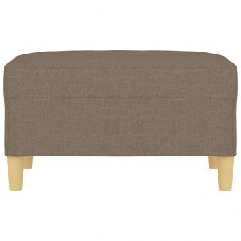 Fußhocker Taupe 70x55x41 cm Stoff