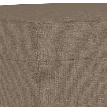 Fußhocker Taupe 70x55x41 cm Stoff