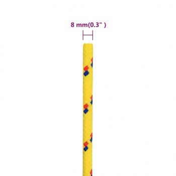 Bootsseil Gelb 8 mm 100 m Polypropylen