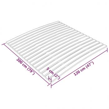 Lattenrost mit 17 Latten 120x200 cm