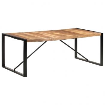 ARDEBO.de - Esstisch 200x100x75 cm Massivholz mit Palisander-Finish