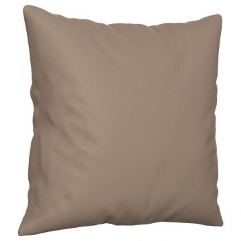 Zierkissen 2 Stk. Taupe 40x40 cm Mikrofasergewebe