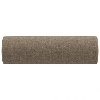 Zierkissen 2 Stk. Taupe Ø15x50 cm Stoff