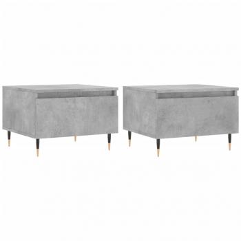 Couchtische 2 Stk. Betongrau 50x46x35 cm Holzwerkstoff