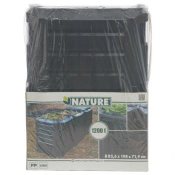 Nature Garten Abfalltasche Schwarz 1200 L 6071483